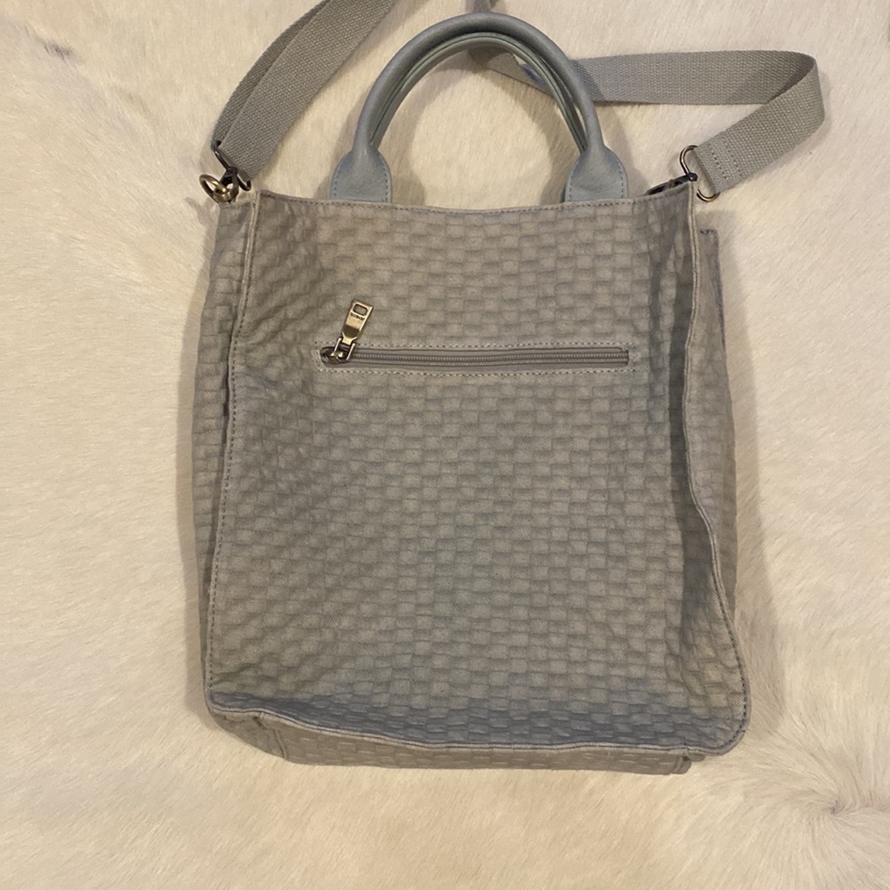 Jen & Co "Hannah Checkered Satchel" bag vegan leather - Picture 6 of 9
